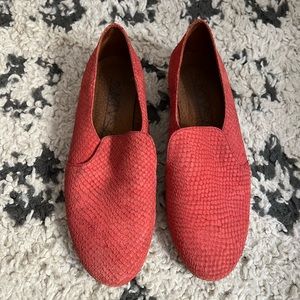 Sixtyseven Red Patterned Loafers Sz 37